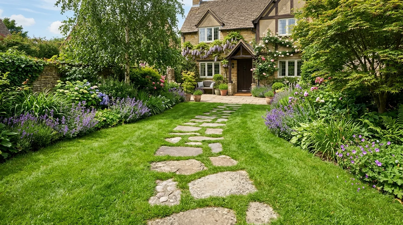 Walkway With Defined Edging